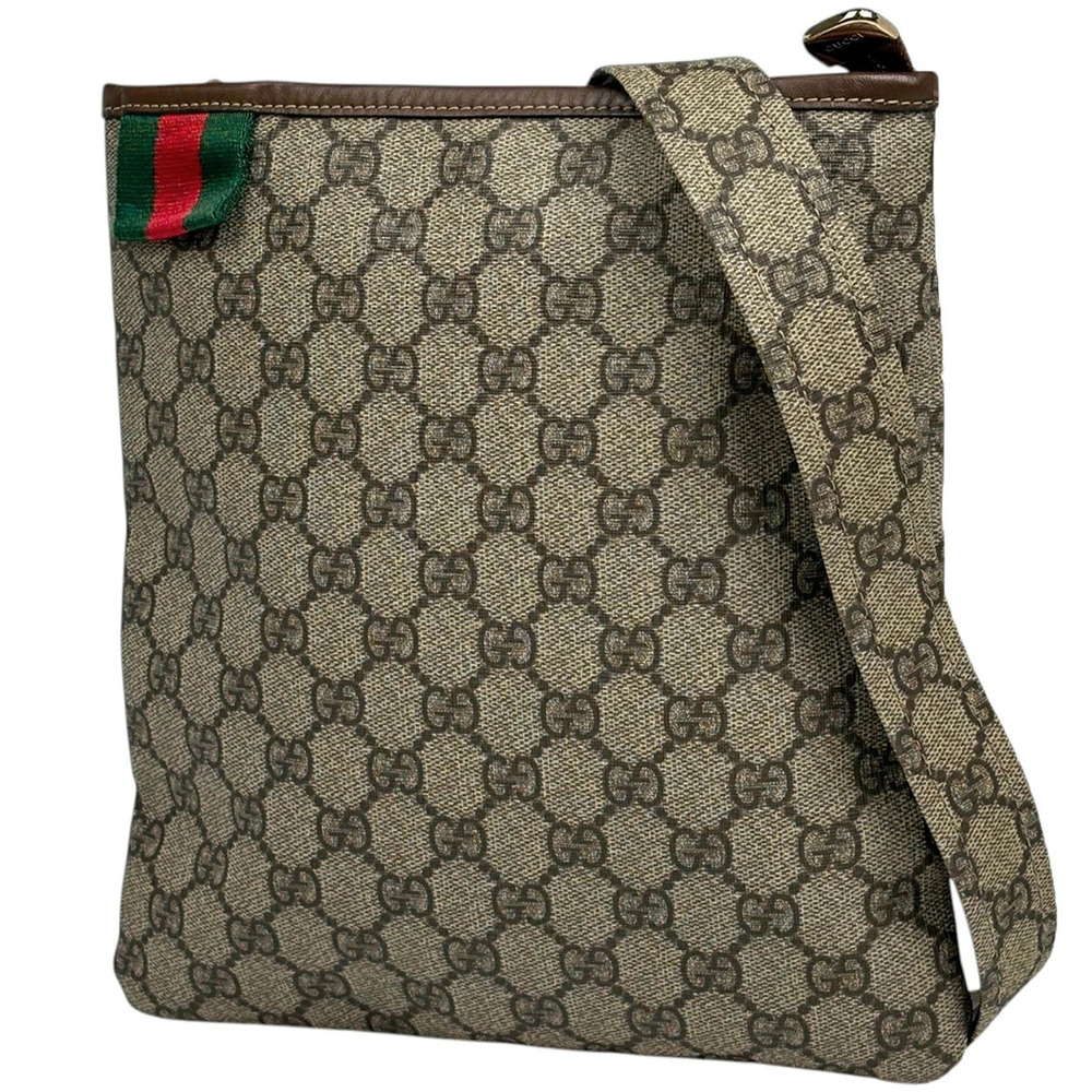 Gucci GG shoulder bag Sherry web canvas Beige Cream brown